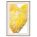 Wall Poster Sunny Heart - abstraction with a love symbol in shades of yellow 117767 additionalThumb 19