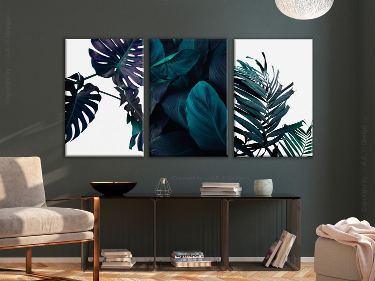 Canvas Print Cold Leaves (3 Parts) 118067 additionalImage 3