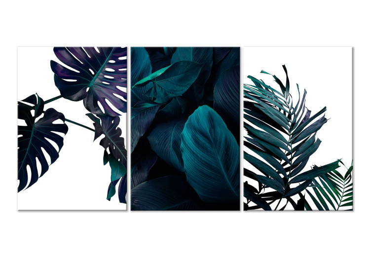 Canvas Print Cold Leaves (3 Parts) 118067