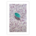 Wall Poster Whisper of Space - turquoise-pink botanical composition with leaves 118267 additionalThumb 25