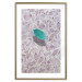 Wall Poster Whisper of Space - turquoise-pink botanical composition with leaves 118267 additionalThumb 14