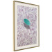 Wall Poster Whisper of Space - turquoise-pink botanical composition with leaves 118267 additionalThumb 2