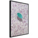 Wall Poster Whisper of Space - turquoise-pink botanical composition with leaves 118267 additionalThumb 9