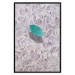 Wall Poster Whisper of Space - turquoise-pink botanical composition with leaves 118267 additionalThumb 24