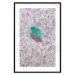 Wall Poster Whisper of Space - turquoise-pink botanical composition with leaves 118267 additionalThumb 17