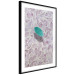 Wall Poster Whisper of Space - turquoise-pink botanical composition with leaves 118267 additionalThumb 12