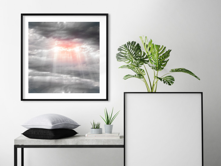 Wall Poster Providence - landscape of the sky with the sun breaking through clouds 120467 additionalImage 4