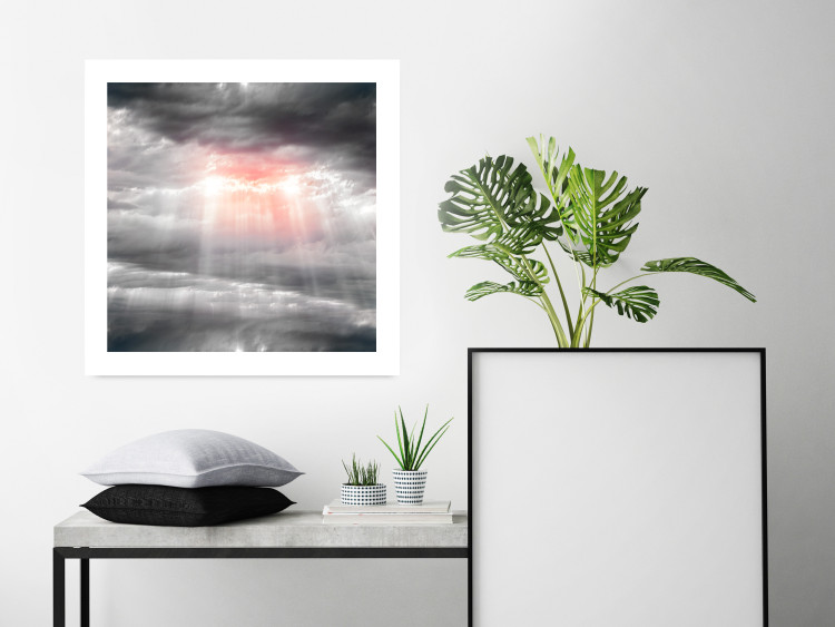 Wall Poster Providence - landscape of the sky with the sun breaking through clouds 120467 additionalImage 2