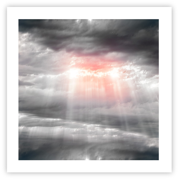 Wall Poster Providence - landscape of the sky with the sun breaking through clouds 120467 additionalImage 19