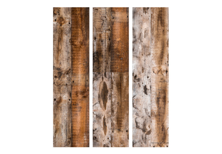 Room Separator Antique Wood - texture of naturally brown wooden planks 122967 additionalImage 3