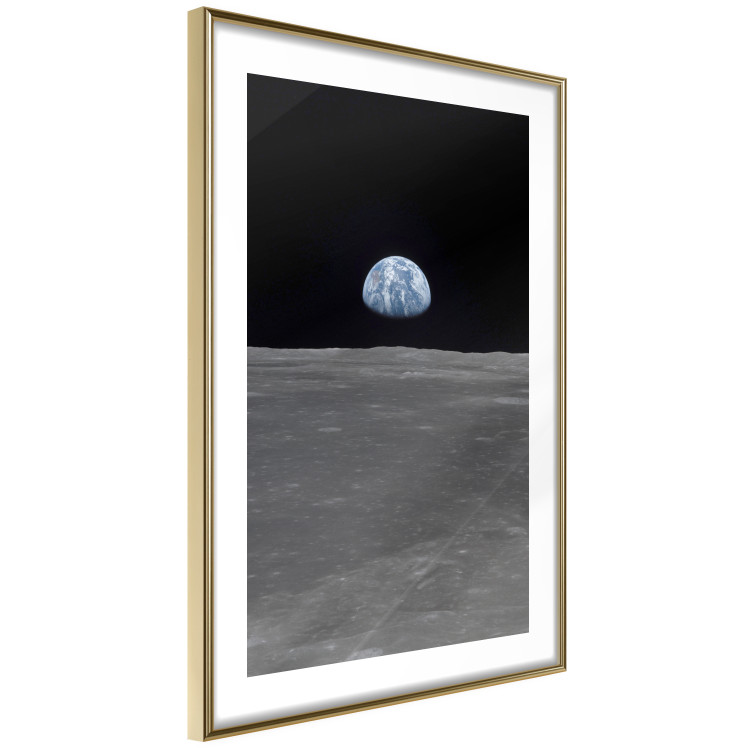 Wall Poster Far from Home - view from the moon to planet Earth in deep space 123167 additionalImage 8