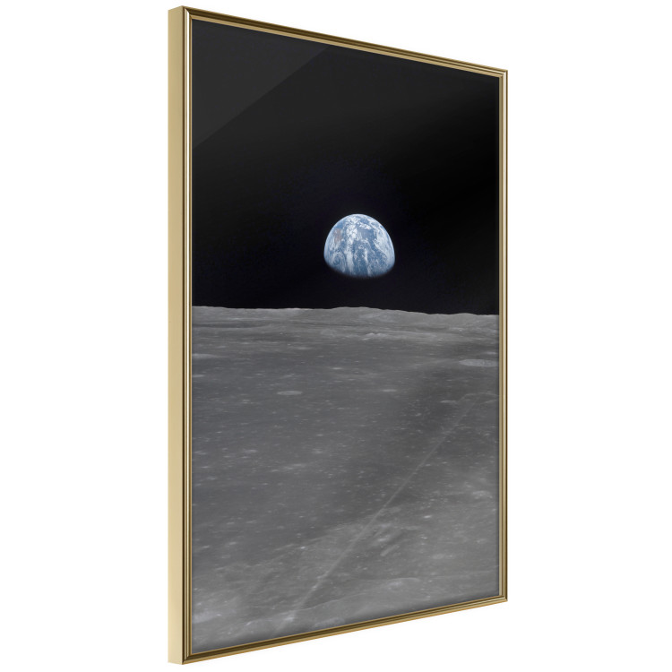 Wall Poster Far from Home - view from the moon to planet Earth in deep space 123167 additionalImage 12
