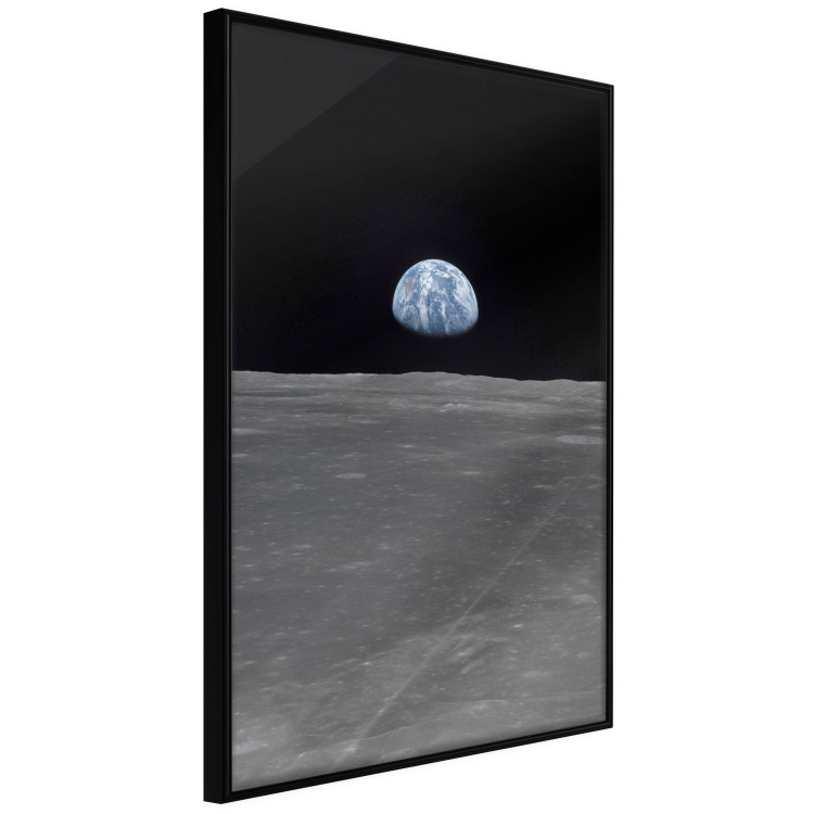 Wall Poster Far from Home - view from the moon to planet Earth in deep space 123167 additionalImage 10