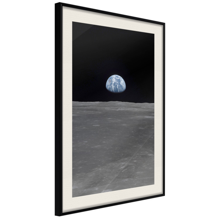 Wall Poster Far from Home - view from the moon to planet Earth in deep space 123167 additionalImage 3