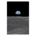 Wall Poster Far from Home - view from the moon to planet Earth in deep space 123167