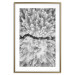 Poster Cold Stream - black and white winter landscape of a snow-covered forest 123367 additionalThumb 14