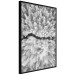 Poster Cold Stream - black and white winter landscape of a snow-covered forest 123367 additionalThumb 10