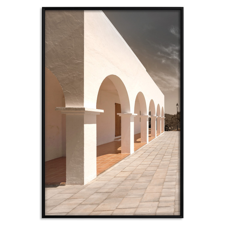 Poster Sunny Arcades - stone walkway and architecture in sunlight 123767 additionalImage 24