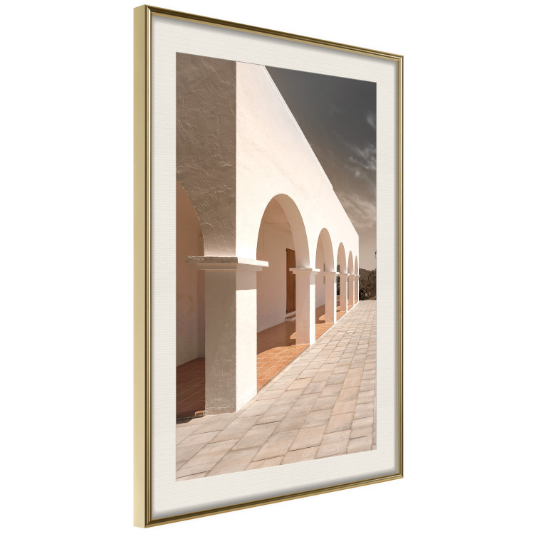 Poster Sunny Arcades - stone walkway and architecture in sunlight 123767 additionalImage 14