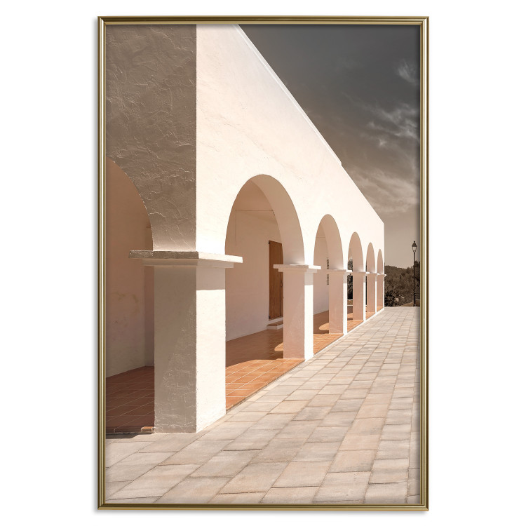 Poster Sunny Arcades - stone walkway and architecture in sunlight 123767 additionalImage 20