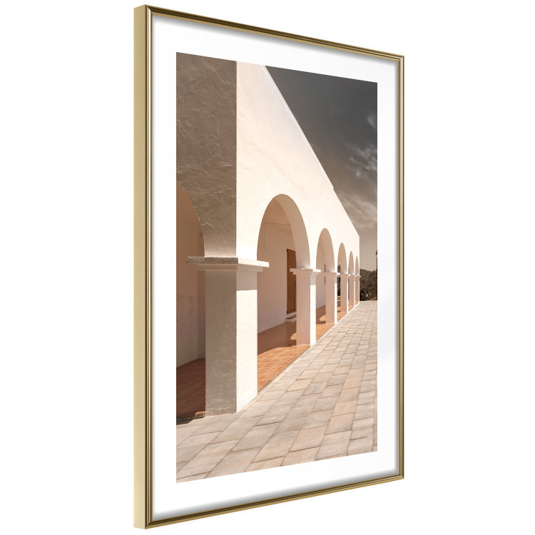 Poster Sunny Arcades - stone walkway and architecture in sunlight 123767 additionalImage 5