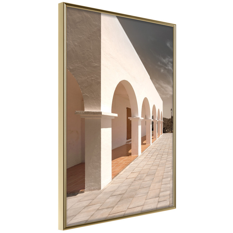 Poster Sunny Arcades - stone walkway and architecture in sunlight 123767 additionalImage 2