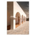 Poster Sunny Arcades - stone walkway and architecture in sunlight 123767