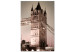 Canvas Art Print Tower of Tower Bridge - photo of London architecture in night light 123867