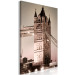Canvas Art Print Tower of Tower Bridge - photo of London architecture in night light 123867 additionalThumb 2