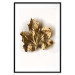 Poster Golden Maple - leaf covered with a thin layer of gold lying on white background 124967 additionalThumb 19