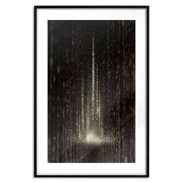 Poster Snowstorm - landscape of falling snowflakes' glow against a night backdrop 125067 additionalImage 15