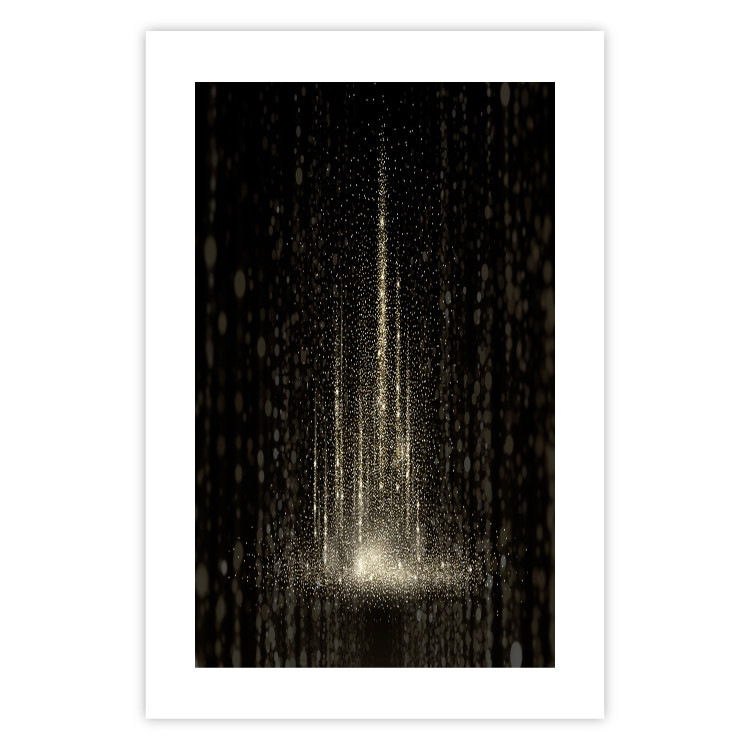 Poster Snowstorm - landscape of falling snowflakes' glow against a night backdrop 125067 additionalImage 19