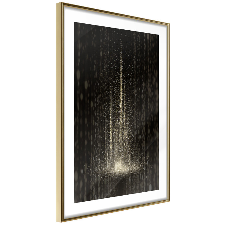 Poster Snowstorm - landscape of falling snowflakes' glow against a night backdrop 125067 additionalImage 6
