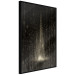 Poster Snowstorm - landscape of falling snowflakes' glow against a night backdrop 125067 additionalThumb 10