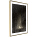 Poster Snowstorm - landscape of falling snowflakes' glow against a night backdrop 125067 additionalThumb 6