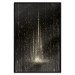 Poster Snowstorm - landscape of falling snowflakes' glow against a night backdrop 125067 additionalThumb 18