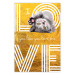 Poster I Love You like You Love Me - English text on a yellow background 125367