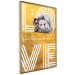 Poster I Love You like You Love Me - English text on a yellow background 125367 additionalThumb 12