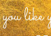 Poster I Love You like You Love Me - English text on a yellow background 125367 additionalThumb 8