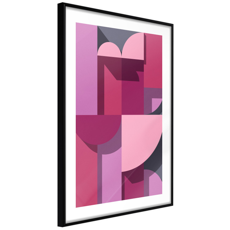 Wall Poster Abstract Home - various geometric figures in shades of pink 125467 additionalImage 11