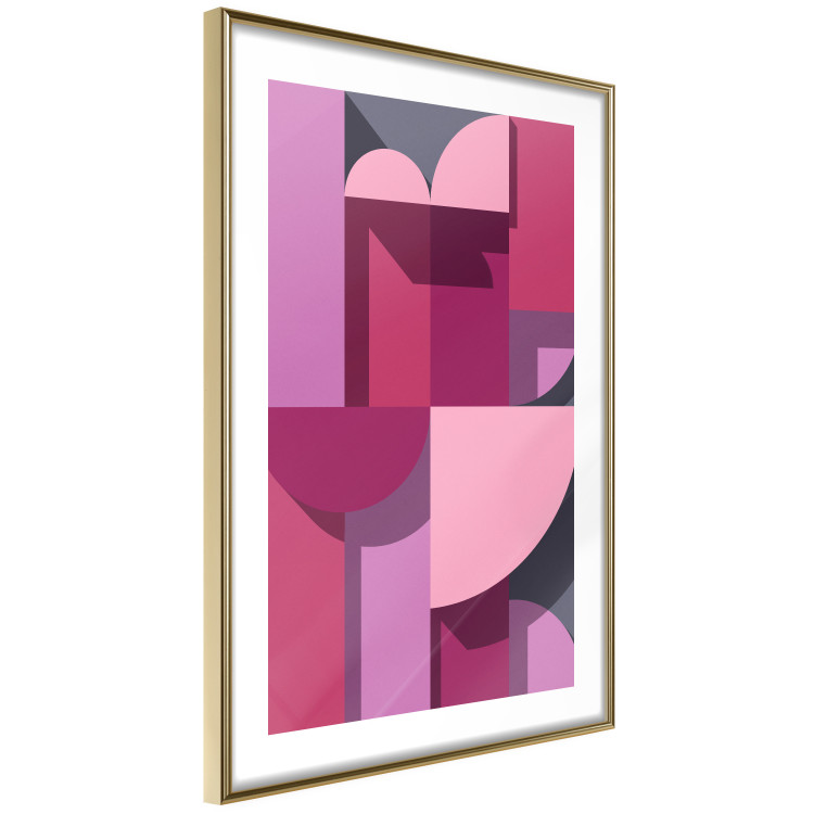 Wall Poster Abstract Home - various geometric figures in shades of pink 125467 additionalImage 6