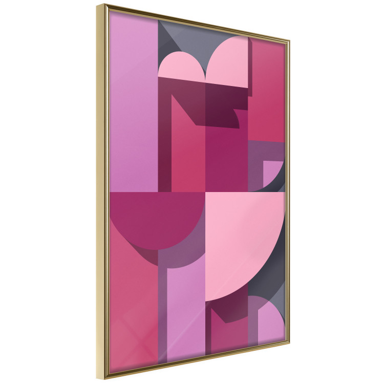 Wall Poster Abstract Home - various geometric figures in shades of pink 125467 additionalImage 12