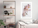 Poster Spring in Japan - branch with pink flowers on a bright white background 125867 additionalThumb 2