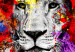 Canvas Print Colourful Animals: Lion (1 Part) Vertical 126967 additionalThumb 5