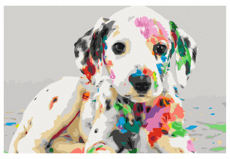 Paint by Number Kit Colourful Puppy 127567 additionalImage 7