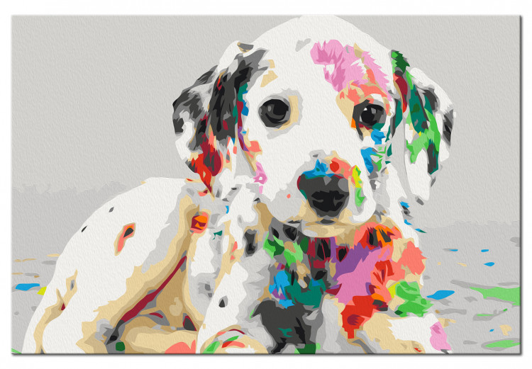 Paint by Number Kit Colourful Puppy 127567 additionalImage 6