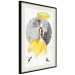 Poster Running Girl - abstract female figure in yellow skirt 127867 additionalThumb 2