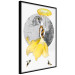 Poster Running Girl - abstract female figure in yellow skirt 127867 additionalThumb 11