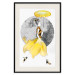 Poster Running Girl - abstract female figure in yellow skirt 127867 additionalThumb 19