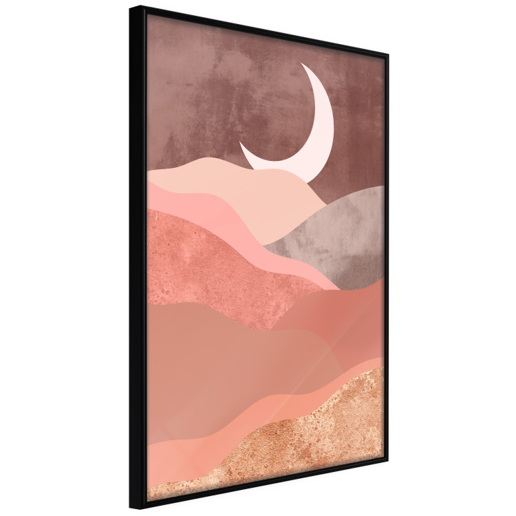 Wall Poster Terracotta Landscape - abstract mountain landscape against a moonlit sky 129767 additionalImage 11